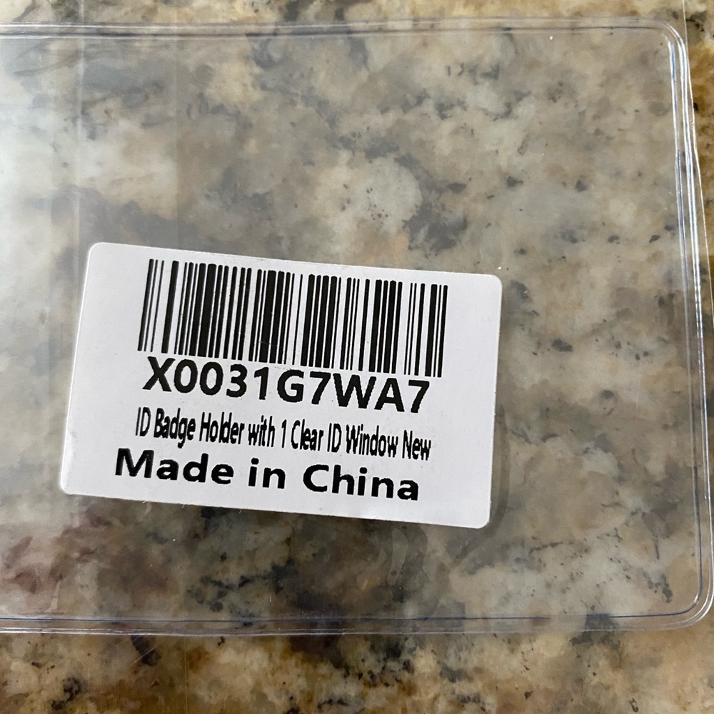 π ID Badge Holder with 1 Clear ID Window - Picture 7 of 8